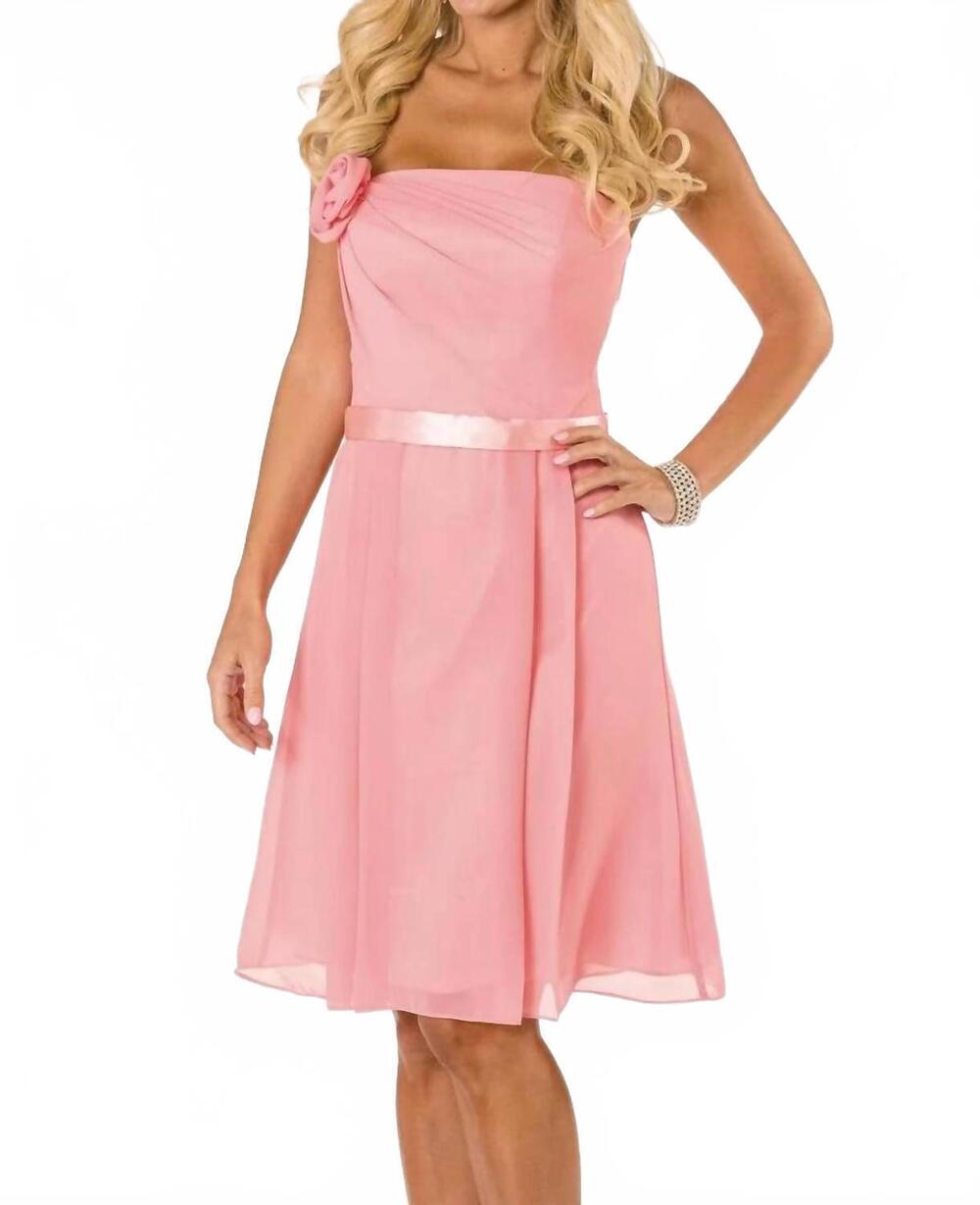 NEW LAST DRESS color essence elegant dress in coral